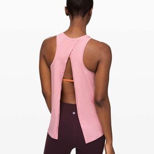 NWOT Pink Lululemon all tied up tank